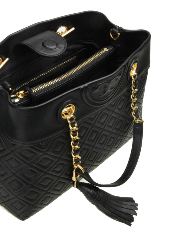 tory burch fleming quilted tote
