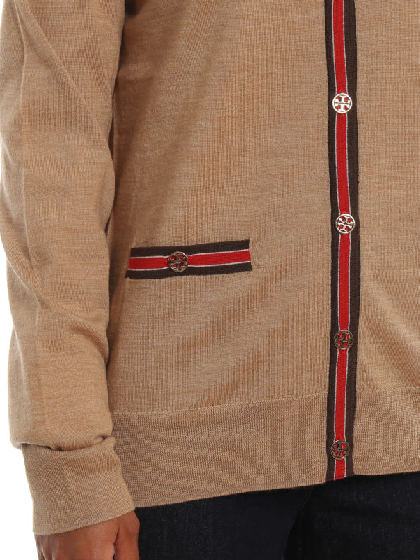 Madeline color-block wool cardigan 
