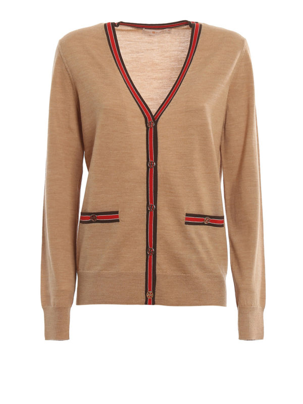 Madeline color-block wool cardigan 