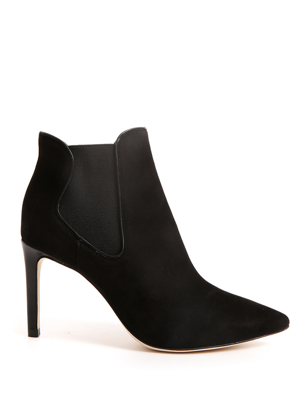 tory burch black suede ankle boots