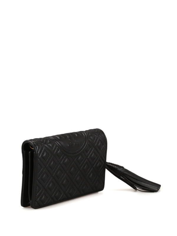 tory burch black quilted purse