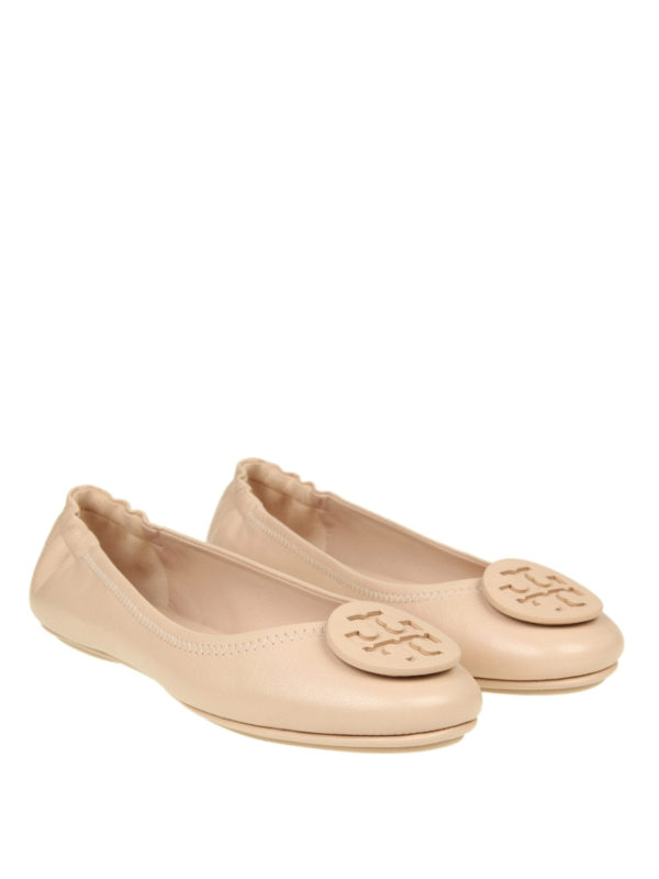 Flat shoes Tory Burch - Minnie pink soft leather folding flats - 51158251927