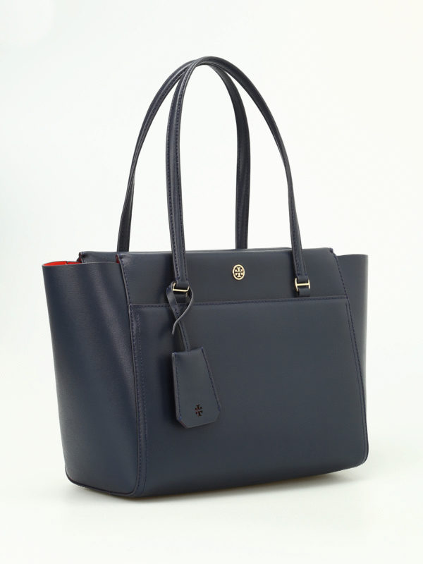 tory burch small parker leather tote