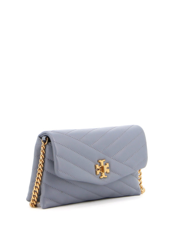 kira chevron chain wallet cloud blue