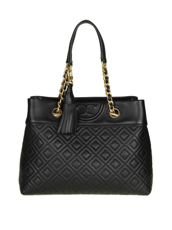 Totes bags Tory Burch - Fleming small logo detail leather Tote - 48892001