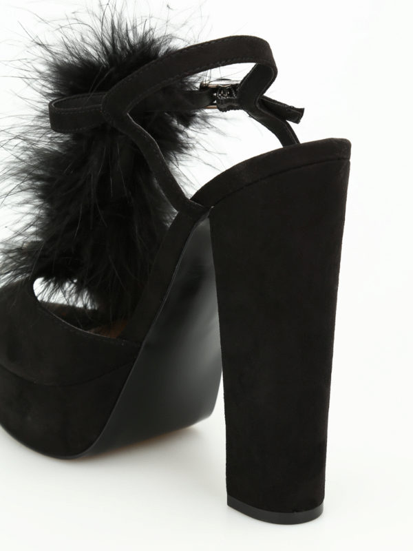 steve madden heels with feathers