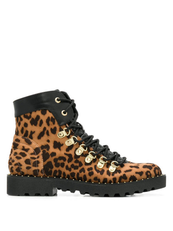 zebra print combat boots