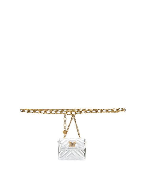 TWINSET: belts - Chain belt with pouch