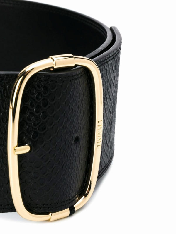 TWINSET: belts online - Reptile print high waist belt