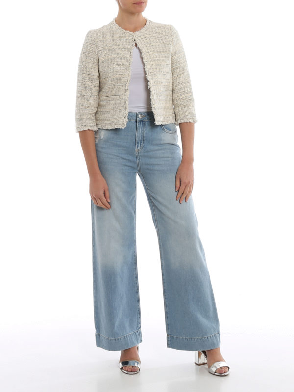 TWINSET: flared jeans online - Faded flared jeans