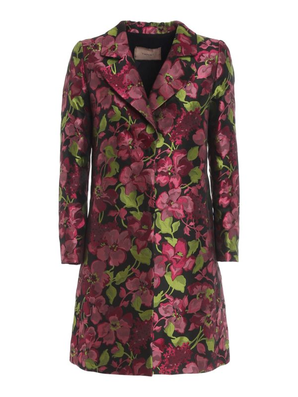 floral print coats