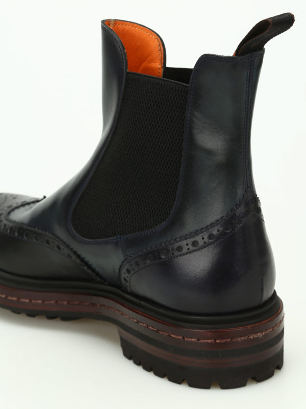 two tone chelsea boots