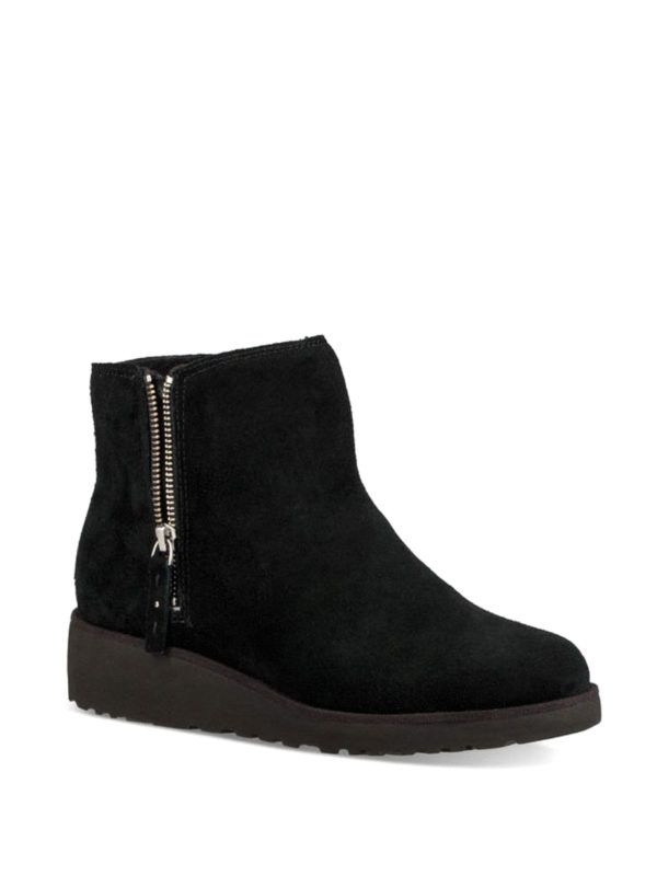 black suede ankle