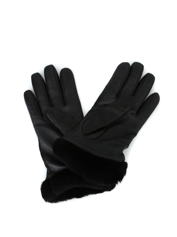 ladies black ugg gloves