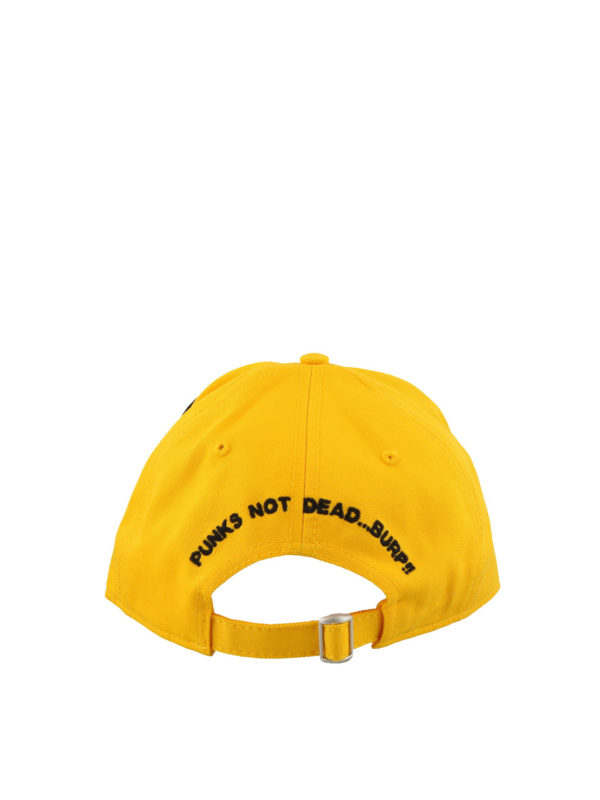 yellow baseball hat