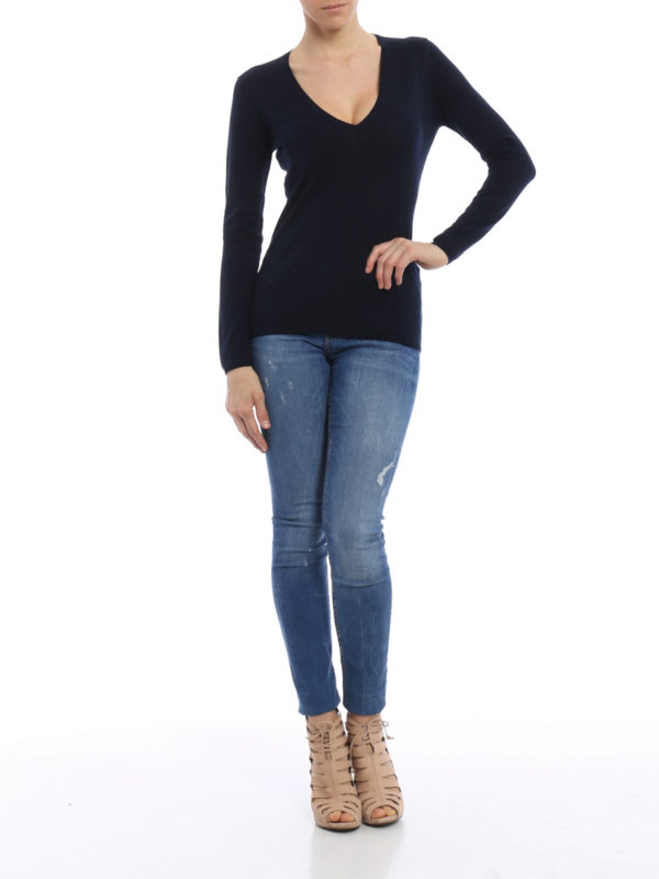 V necks Aspesi - V-neck cotton sweater - 3745398001098 