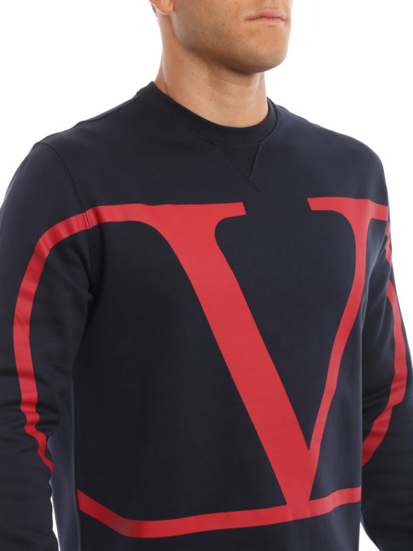 valentino v logo sweatshirt
