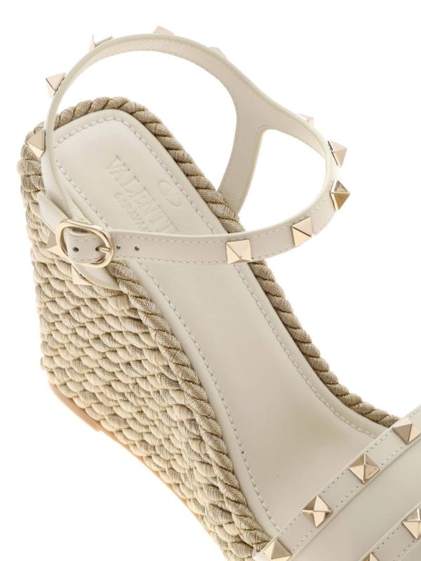 valentino white wedges