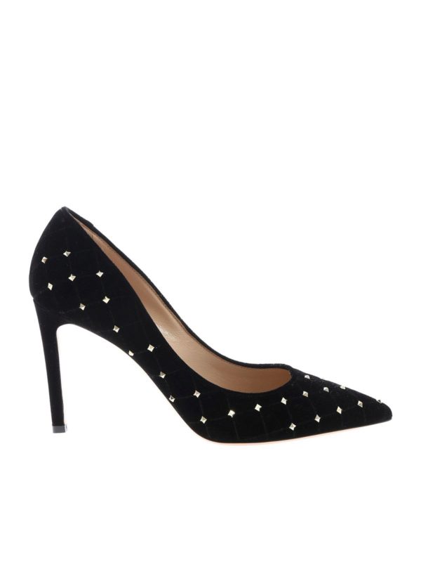 valentino rockstud spike flat