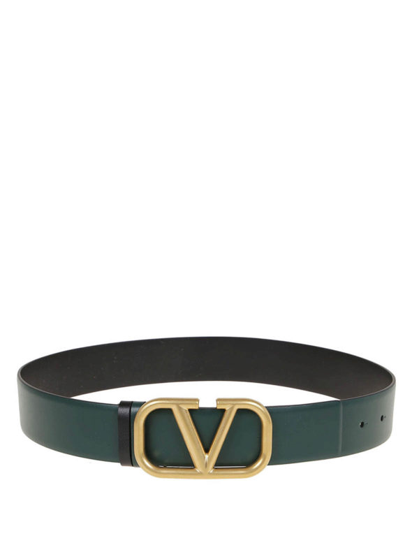 v logo reversible belt