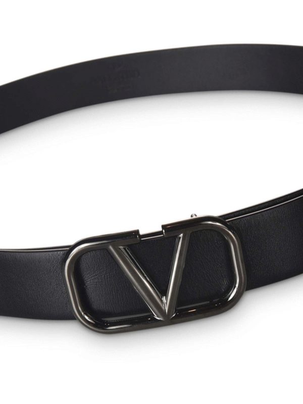 Valentino Garavani - VLogo Signature belt in black - belts - UY2T0Q90AZR0NO