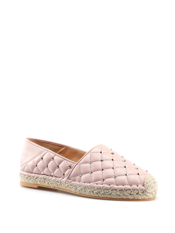Pink leather espadrilles Clearance
