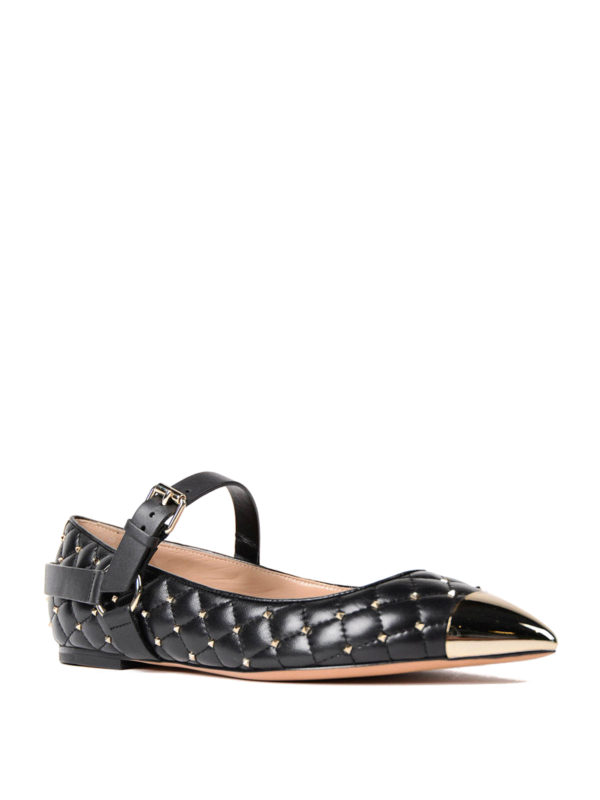 valentino rockstud spike flat