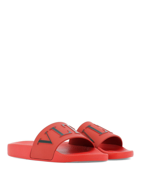 valentino sliders red