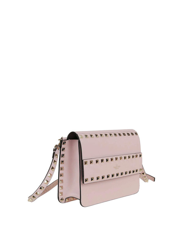 rockstud small leather shoulder bag