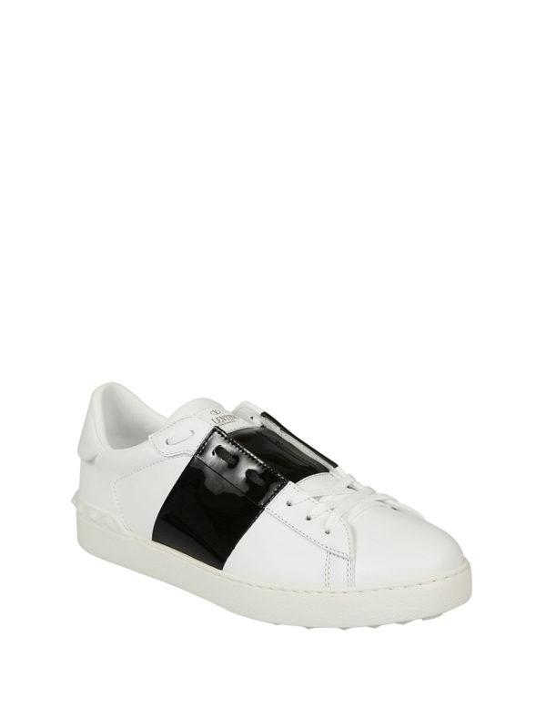 valentino white and black sneakers