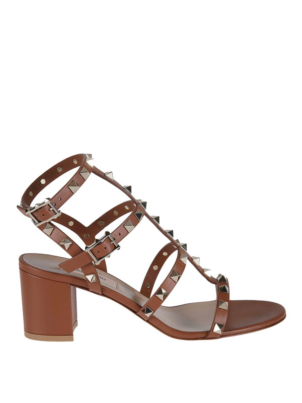 valentino garavani rockstud 60 leather sandals