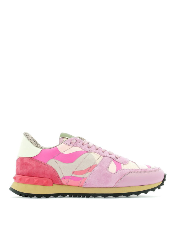 valentino trainers pink camouflage