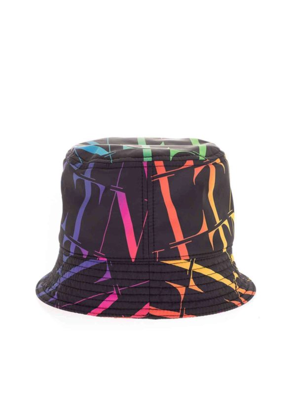 Hats & caps Valentino - VLTN Times multicolor bucket hat in black