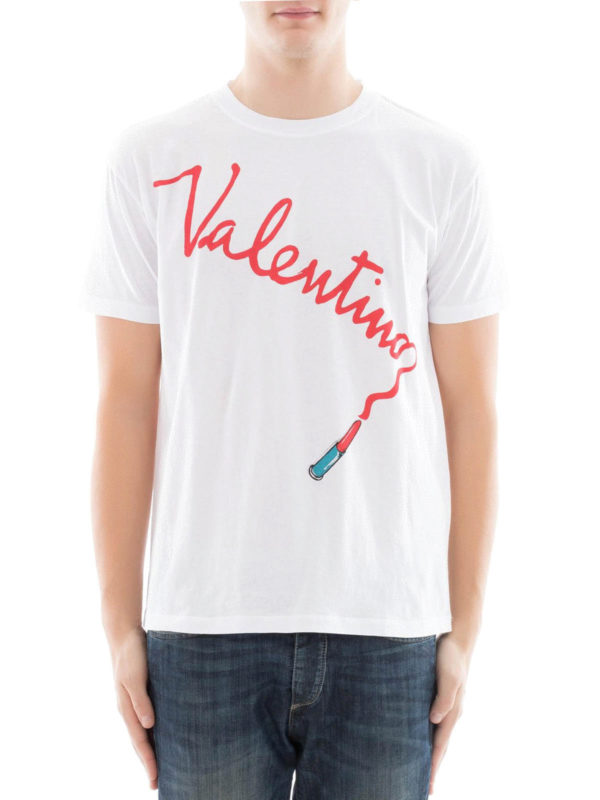 valentino lipstick t shirt