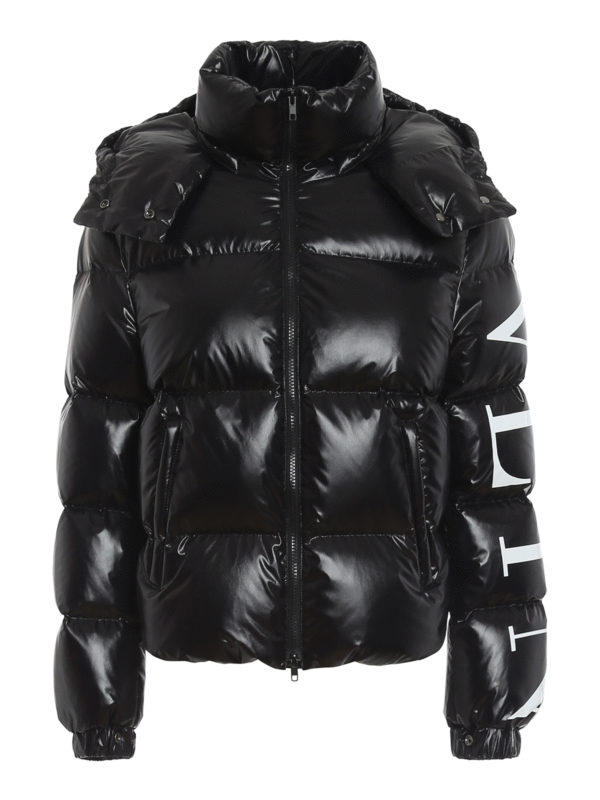 valentino black puffer jacket