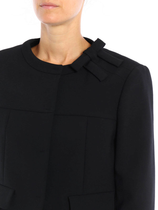 Valentino Red テーラードジャケット レディース 黒 テーラードジャケット Lr3ce0v00vm0no