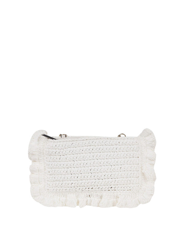 woven raffia clutch