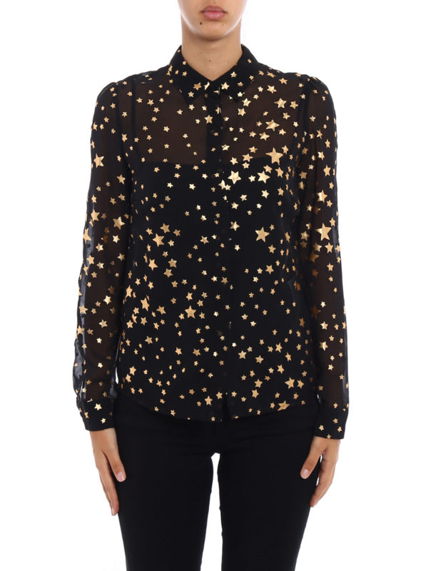 print chiffon shirt 