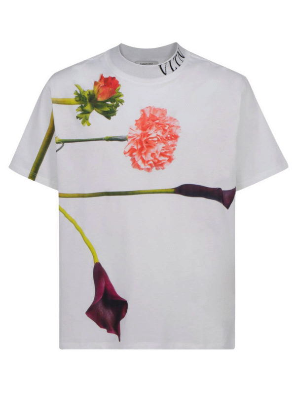 valentino flower t shirt