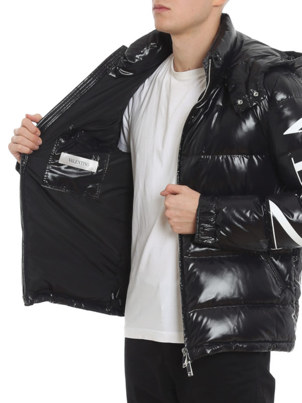 valentino black puffer jacket