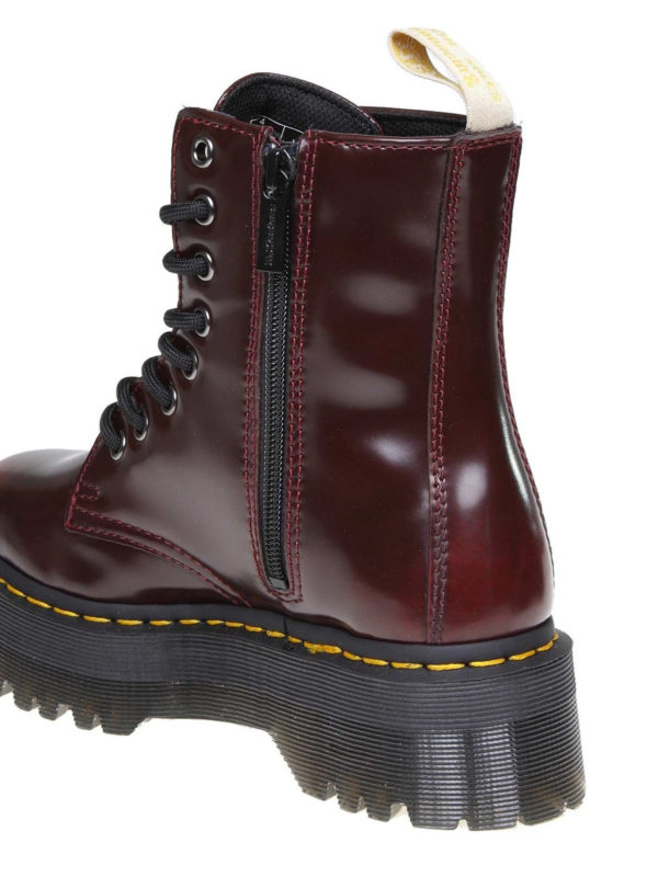 maroon vegan doc martens