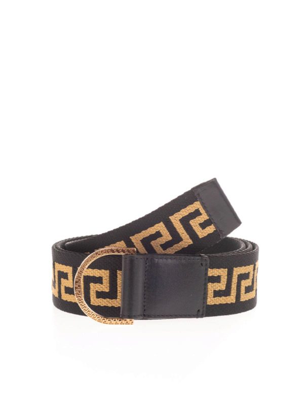 versace belt black and gold