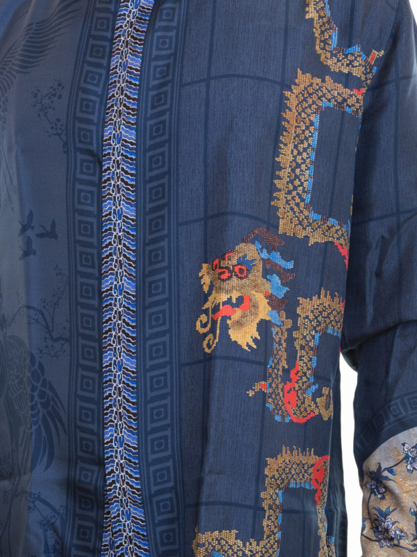 versace collection silk shirt