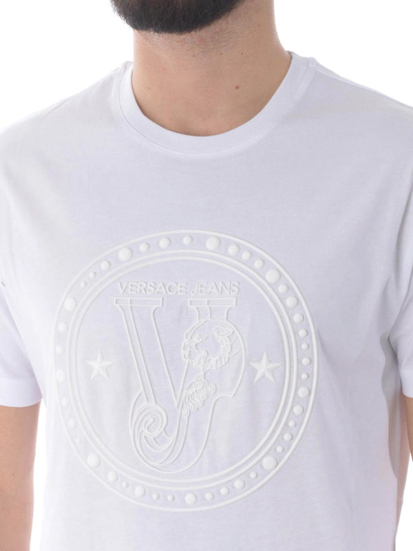 versace jeans t shirt white