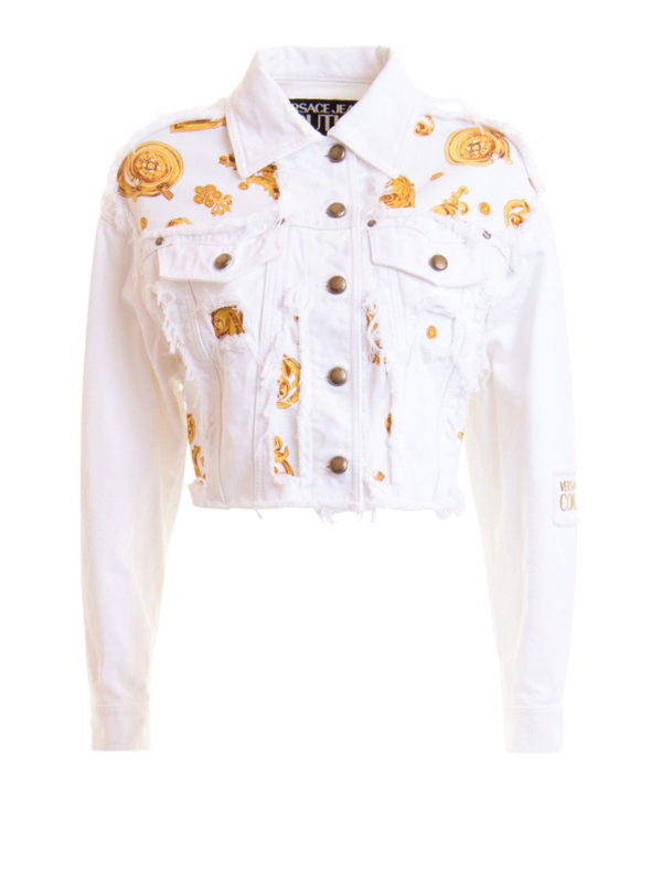 versace white denim jacket