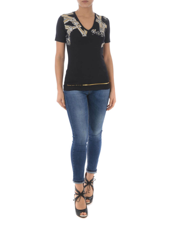 versace v neck tee