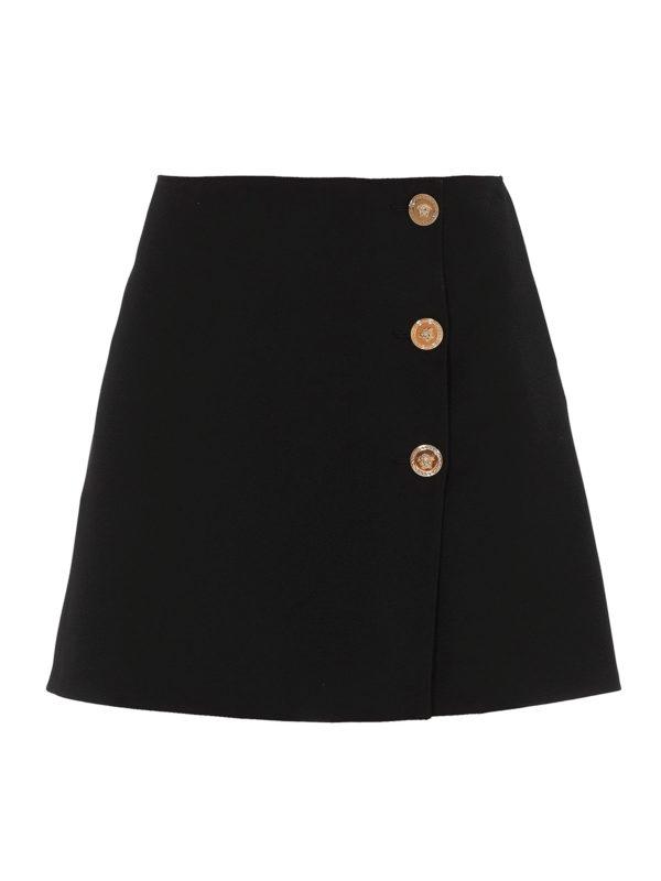 Mini Skirts Versace Medusa Buttons Mini Skirt A87520a212457a1008