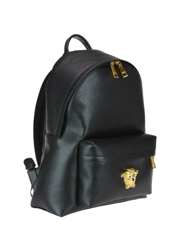 versace leather backpack