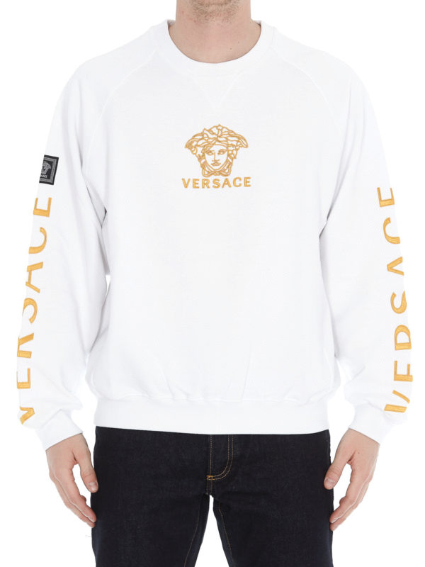 versace sweatshirt white