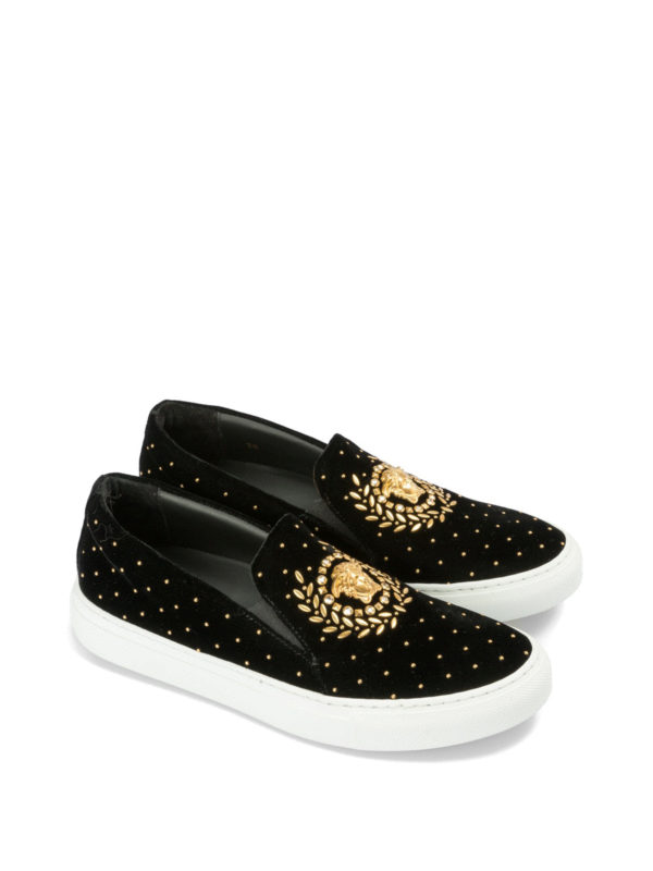 versace slip on trainers